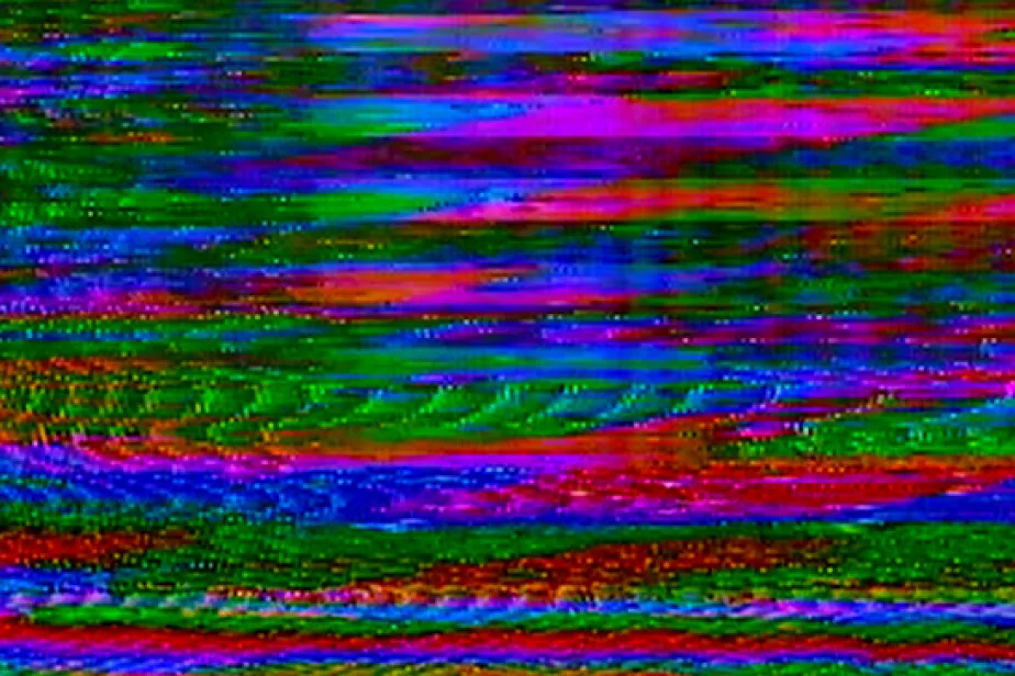 Un écran coloré brouillé