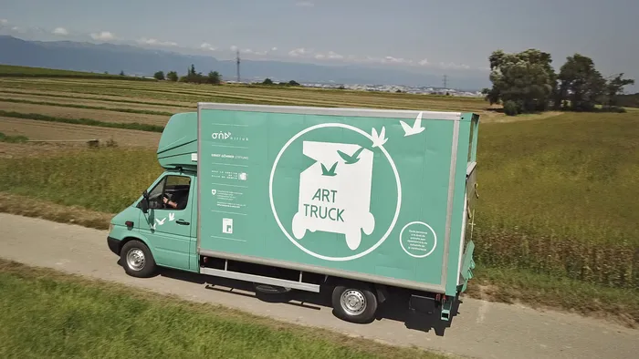 L'Art Truck sillonnant Genève